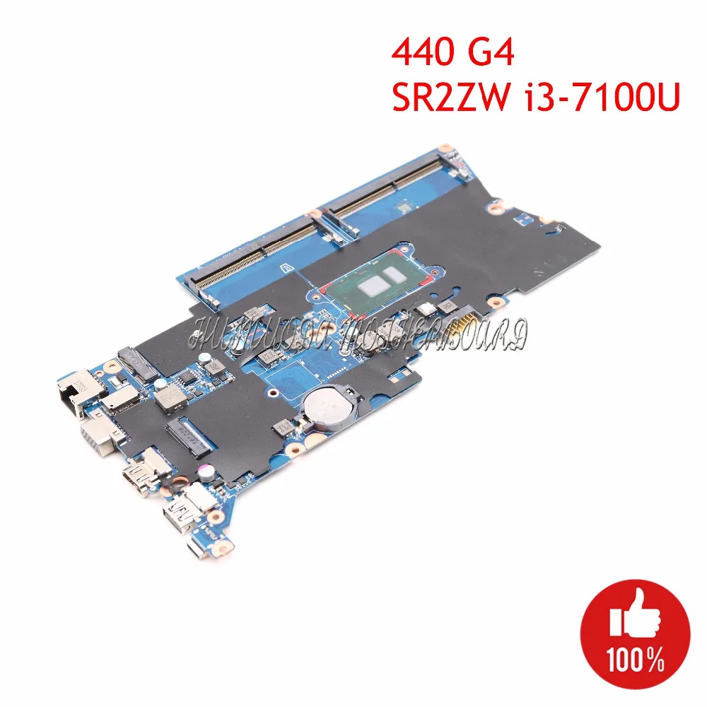 

NOKOTION DA0X81MB6E0 Laptop Motherboard For HP Probook 440 G4 14" SR2ZW I3-7100U CPU Main board full tested