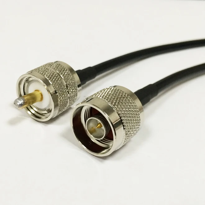 

New UHF Male Plug PL259 Switch N type male Convertor RG58 cable 100CM 20" Adapter Wholesale Fast Ship