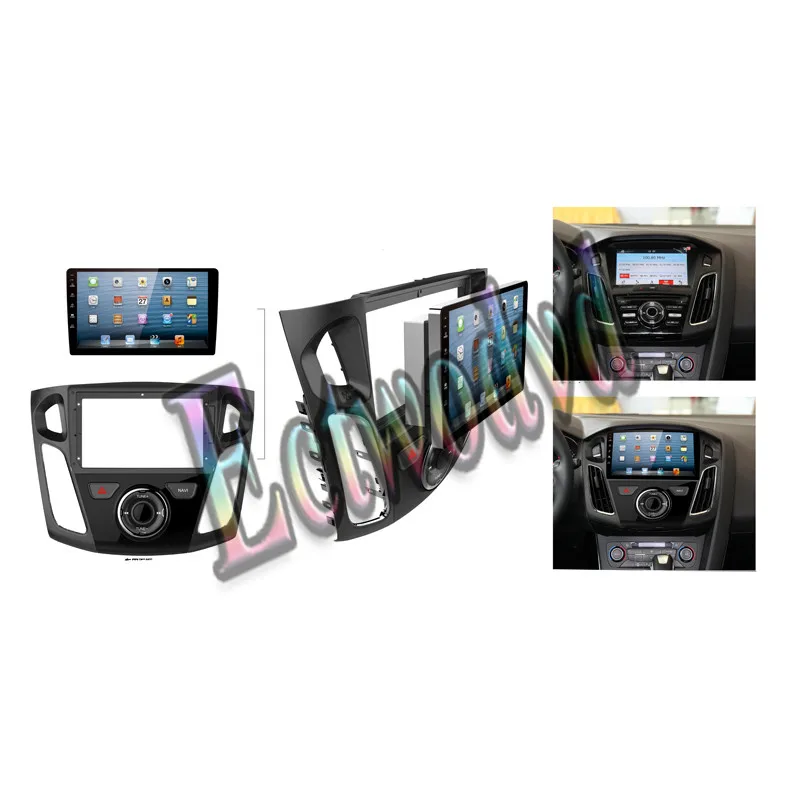 Специальная автомобильная радиосвязь для Ford Focus 3 2012 2013- 9 дюймов универсальная головная установка Автомобильная установка стерео рамка приборная панель