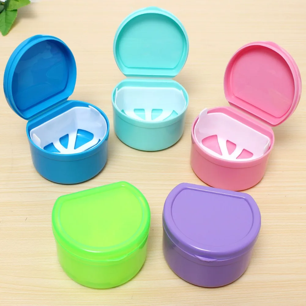 

1pc 3 Color Plastic Denture Storage Case Container Storage Box Teeth Care Optional Dental Tray Box Orthodontic Retainer Tool