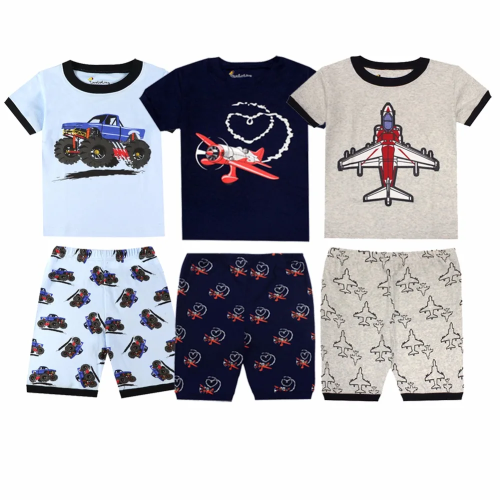 

Summer Boys Pajams Kids Cotton Sleepwear Pyjamas Girls Baby Girls Clothes Pijamas Kids Summer Boys Clothing Pijama Infantil