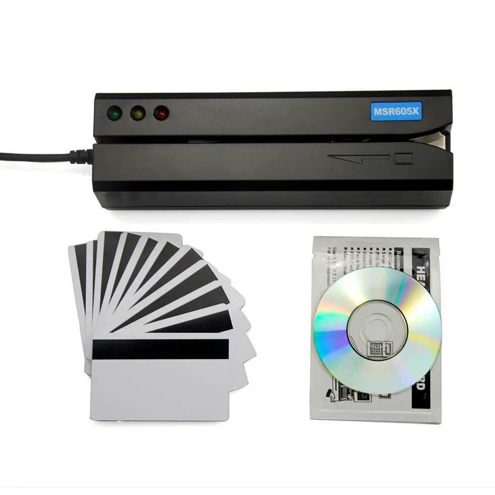  Deftun MSR605X lector de tarjetas magnéticas USB adaptador interior compatible con windows Mac MSR6