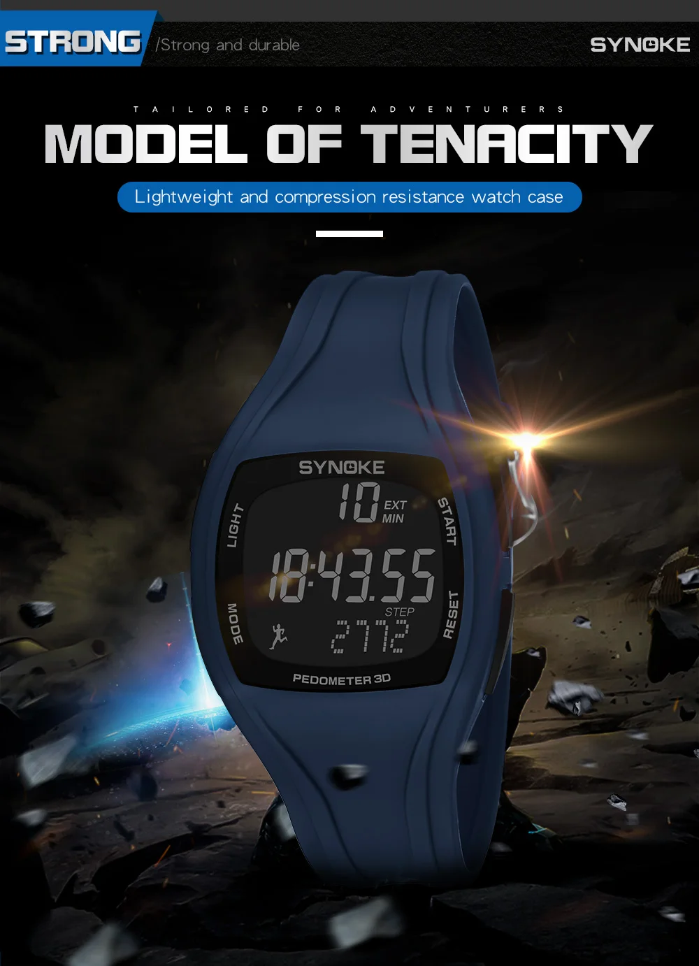 Роскошные Брендовые мужские спортивные часы для дайвинга 50 м цифровой светодиодный часы в стиле милитари мужские модные повседневные Смарт-часы с шагомером электронные наручные часы