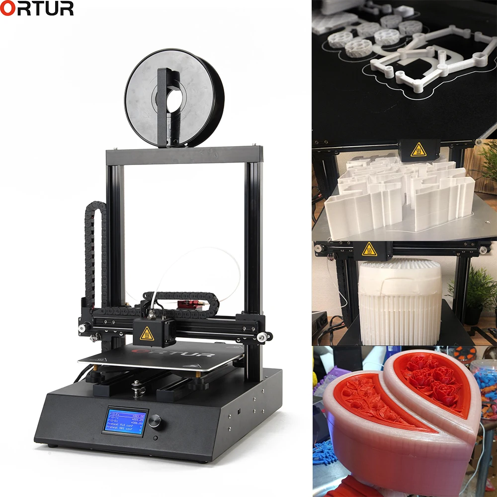 

2019 New 260*310*305MM Ortur 4 FDM Desktop FDM 3D Printer with Auto Leveling Resuming Printing Filament Sensor Linear Guide Rail