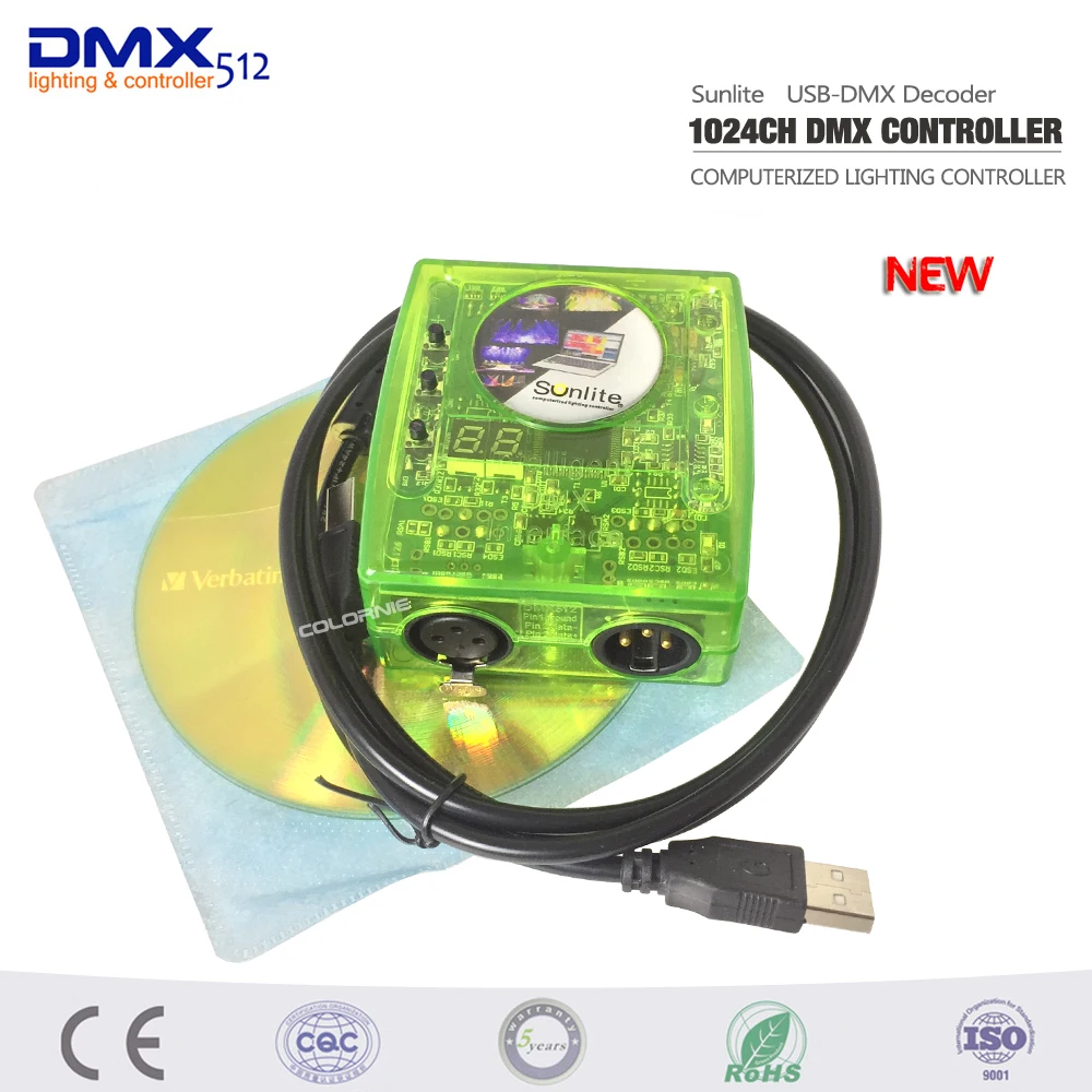 

DHL Free shipping Sunlite Suite1024 DMX Controller 1024 CH Easy Show Lighting Effect Stage Equipment , DMX Color changing Tool