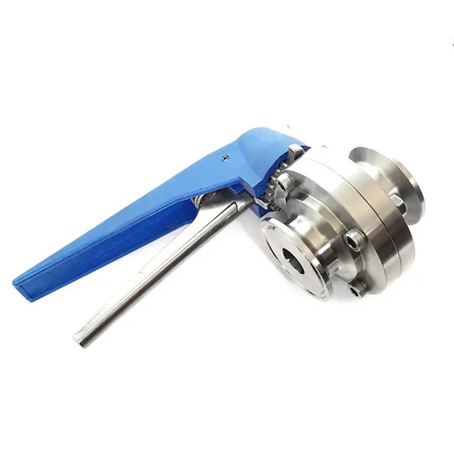 Подходит 25 мм " Труба OD x 1,5" Tri Зажим, санитарный бабочка сдавливание триггера управления потоком клапан SUS 304 из нержавеющей пивоварения