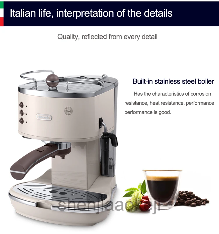 Итальянский полуавтоматическая насос для кофеварки Тип кофемашина ручной фантазии кофе 220 V (50 Гц) 1100 Вт 1 шт