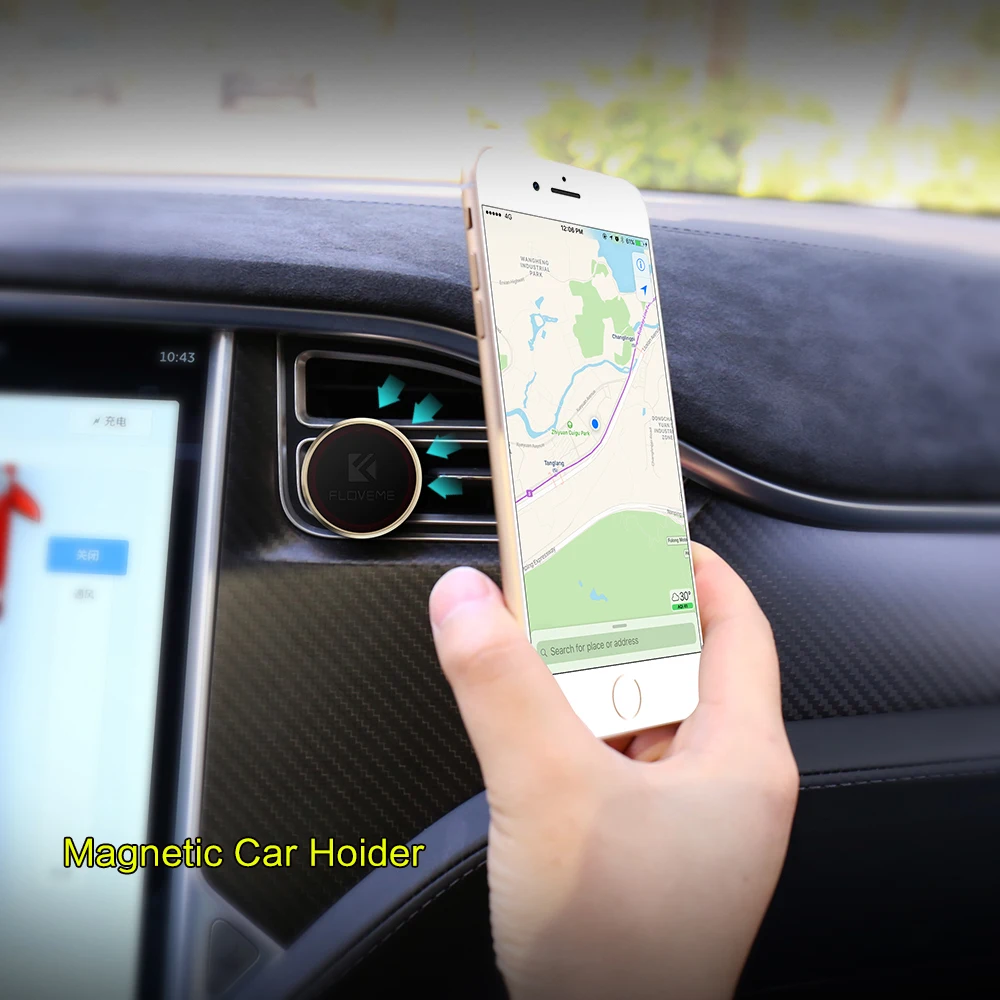  FLOVEME Magnetische Telefon Auto Halter Air Vent Halterung Magnet Smartphone Dock Telefon Stand Leg