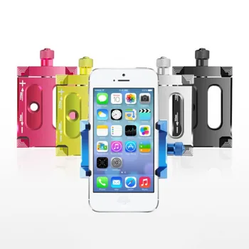 

Bicycle Cellphone Mount Bracket Stand Bike Mobile Phone Holder GPS Metal Shockproof Adjustable Motorcycle Mountain Bike Outdoor