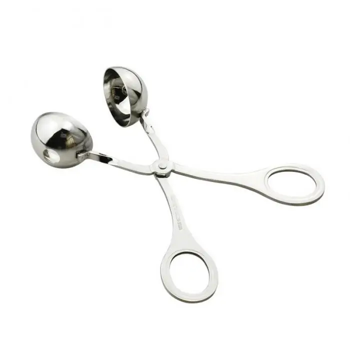 Stainless Steel Tongs Meat Baller Meat Balls Maker Cookie Dough Meatball Scoop 899