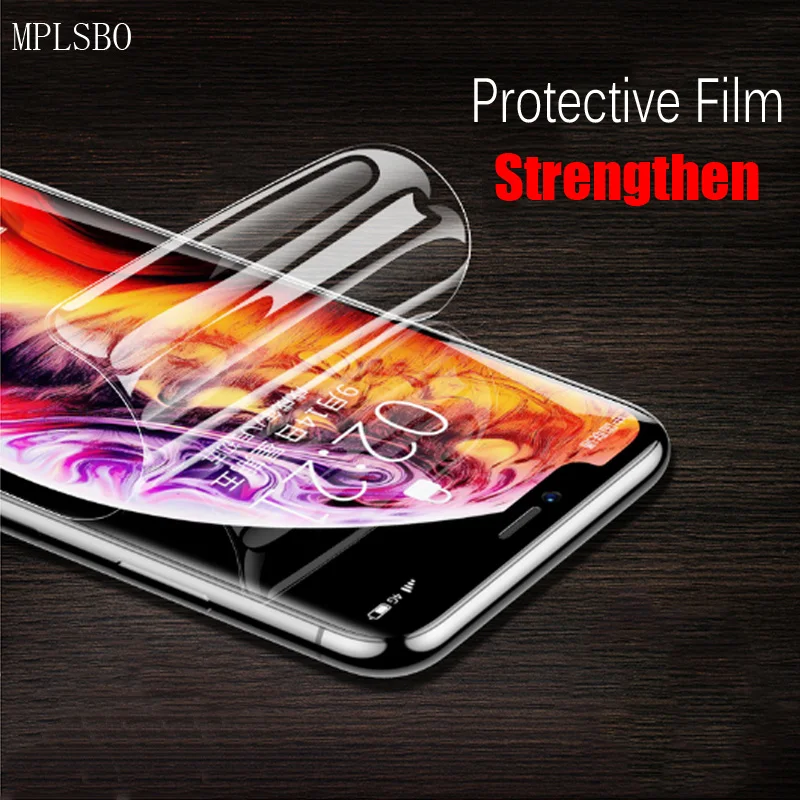 

MPLSBO 10D Full Protective Soft Hydrogel Film For iPhone X XS Max Cover Screen Protector Soft Film On The For Apple iPhone XS