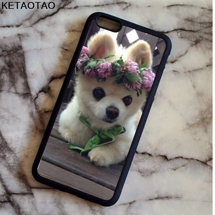 KETAOTAO милый чехол для телефона с собачкой Померанский iPhone 4S 5S 6 s 7 8 X PLUS samsung S8 NOTE из