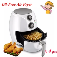 4pcs/lot 2.6L Household Oil-free Air Fryer Intelligent Smokeless Fryer with Large Capacity Fries Machine SB-011