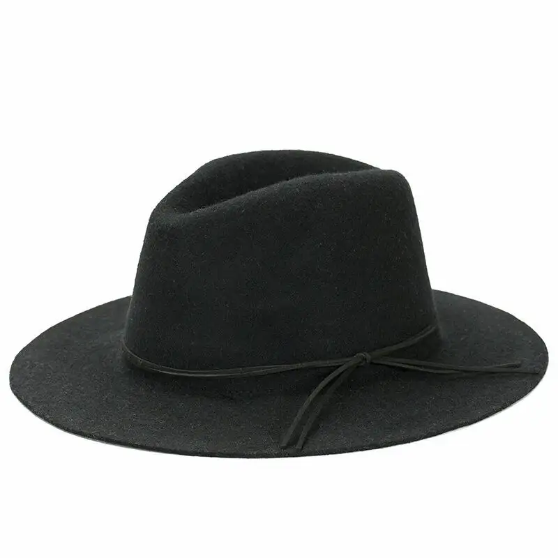 Мода 100% шерстяной зима Для женщин мужчин Fedora Hat разрушаемую натуральная Фетр