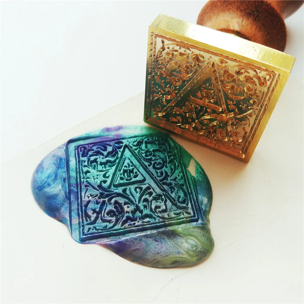 

Square initial wax seal stamp A-Z letter choose wax sealing stamp luxry seal stamp