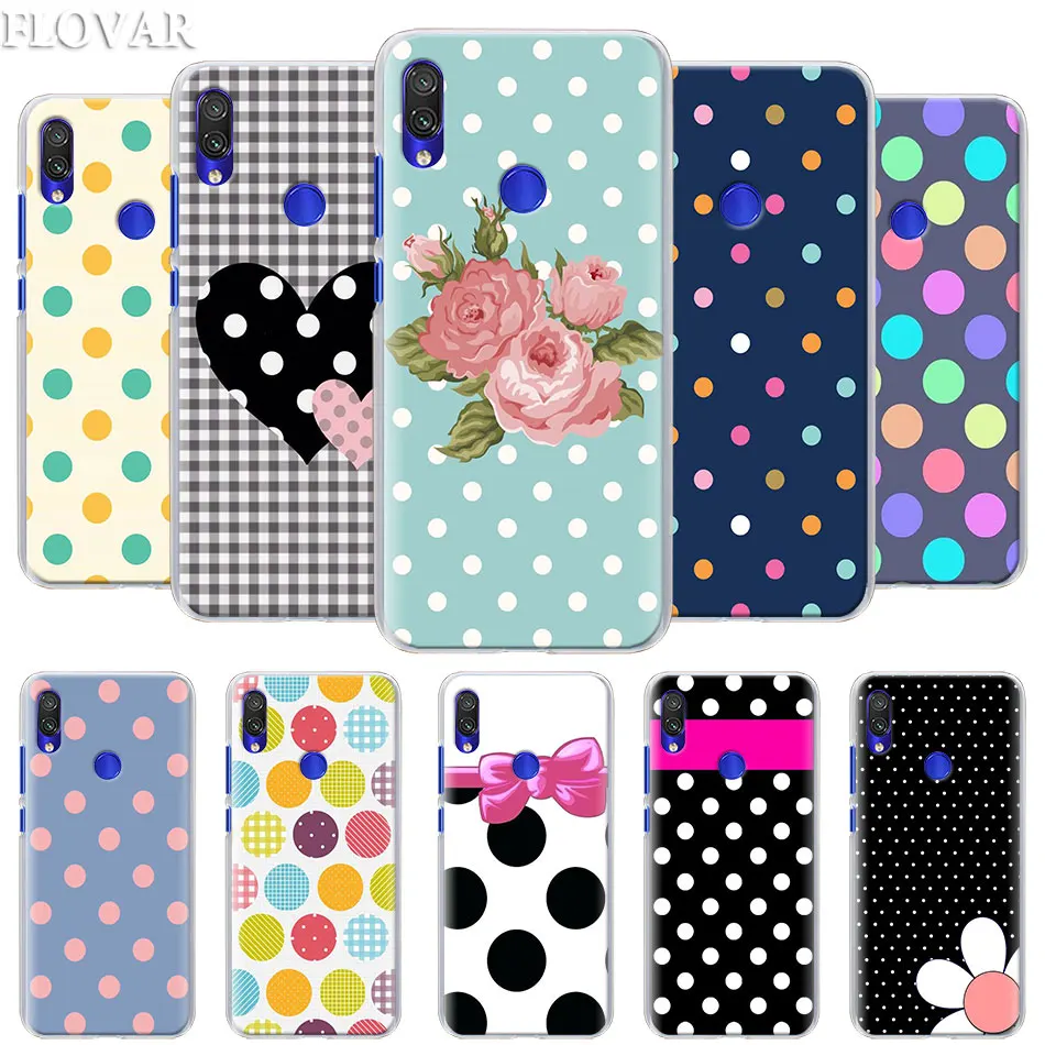 

Polka Dot Phone Case for Xiaomi Redmi 7 5 6 Pro Note 7 Pro 5 5A 6 Mi A1 A2 8 Lite 9 Case Coque