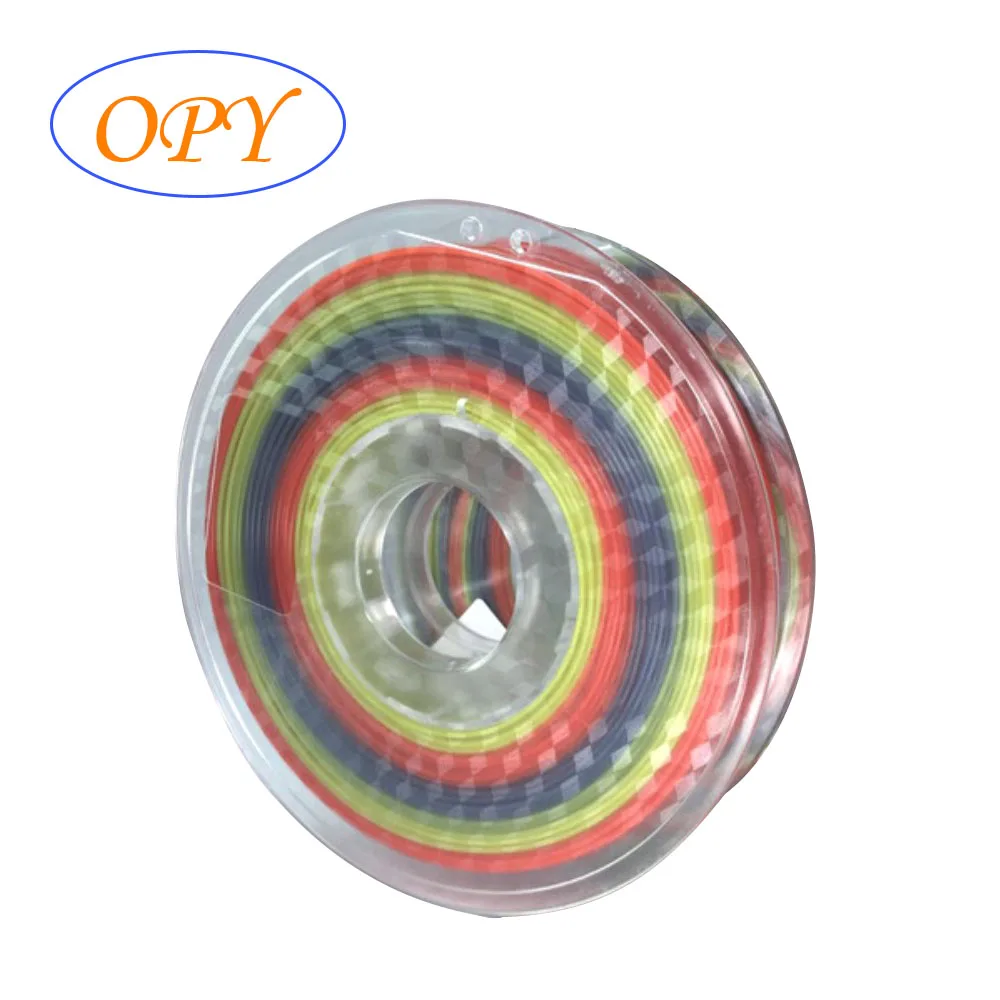 Multicolored Filament Rainbow Multicolor Pla Iridescent Multi-Color 1.75mm Red Orange Green Yellow Blue Sky Dark Fdm Plastic