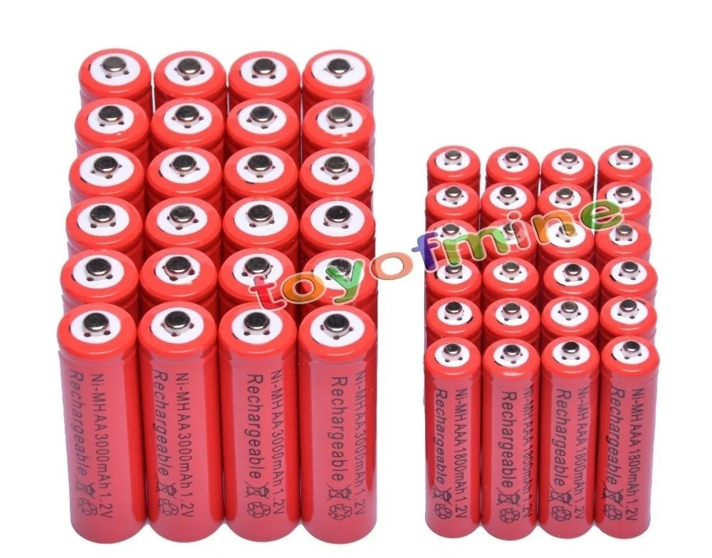 AA 3000mAh+ AAA 1800mAh 1,2 V NiMH 14500 аккумуляторная батарея 2A 3A аккумуляторная батарея