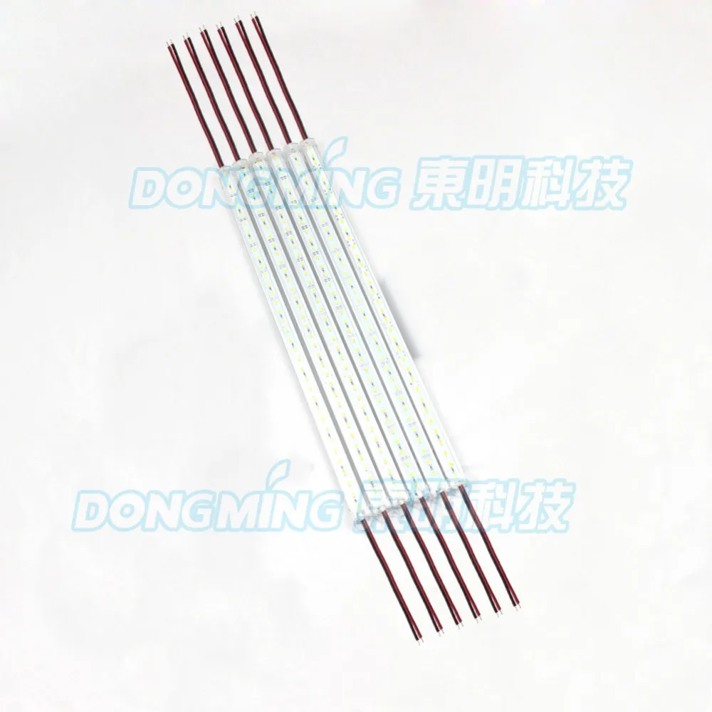 Perfil de Alumínio Conduziu a Luz do Bar 5050 com Láctea 6 Pcs u 50 cm 36 Leds Smd pc Cover 12 v 5a Levou Motorista 6 Pares Conector dc 11 a Luz do Bar 50 cm 36