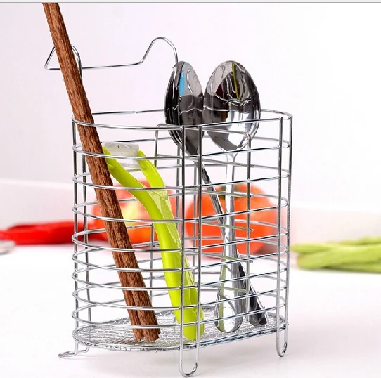 Simple Life Stainless Steel Spoon Forks Holder Kitchen Tools Storage