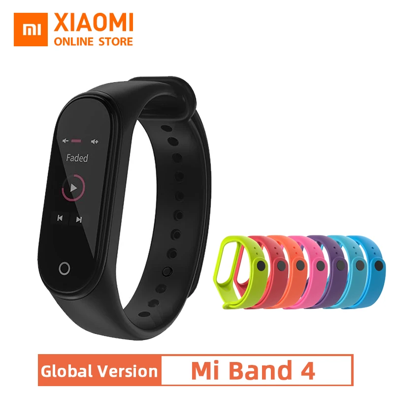

Xiaomi Mi Band 4 Global Version Smart Band Fitness Tracker bracelet Heart Rate Tracker Colorful Display Instant Message 135mAh