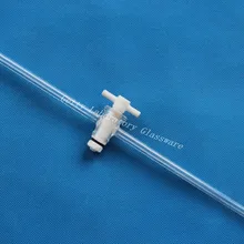 Telfon stopcock с длиной 30 см соединительная трубка, материал-стекло пирекс