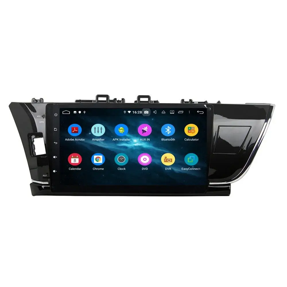 Excellent DSP 2 din Android 9.0 Octa Core 10.1" Car DVD GPS for Toyota Corolla 2014 2015 4GB RAM Radio Bluetooth 4.2 WIFI USB 2