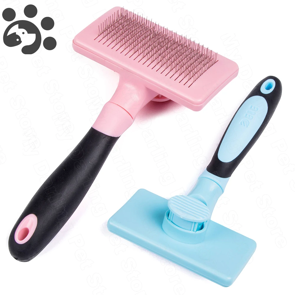 

Rectangular Dog Cat Hair Removal Combs for Dogs Rake De-matting Brush Deshedding Comb Grooming Tool Pet Supplies Yorkshire M005