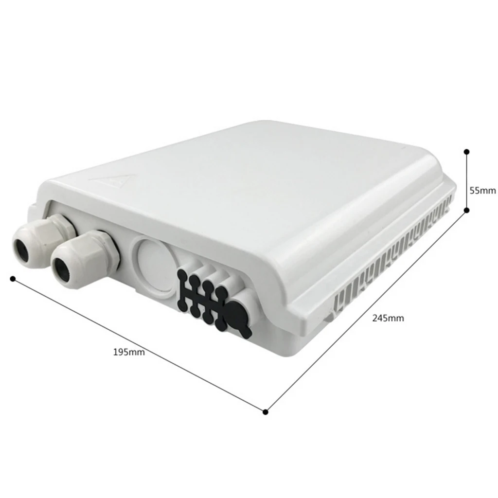 Magideal Fiber optic terminal box, Distribution Box,8Core FTTH Splitter Box