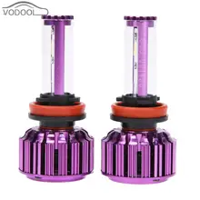 VODOOL 2Pcs B2 8000LM 40W 6500K H11 H13 H3 Waterproof Car Led Headlight Bulbs Aluminum Auto Light-emitting Diode Headlamp Lamp