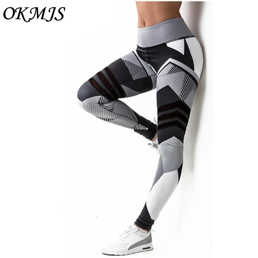 

High quality High Waist Fitness Leggings Women Pants Fashion Patchwork Workout fitness Legging Stretch Slim Sportswear Jeggings