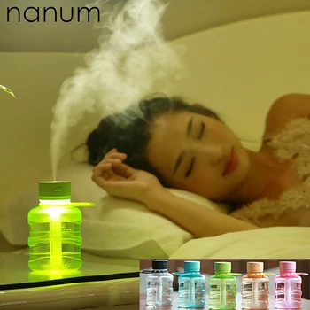 

Car air freshener Bucket Humidifier 300ML Diffuser Ultrasonic USB Portable With LED Light Office Home Air Purifier Mist Maker