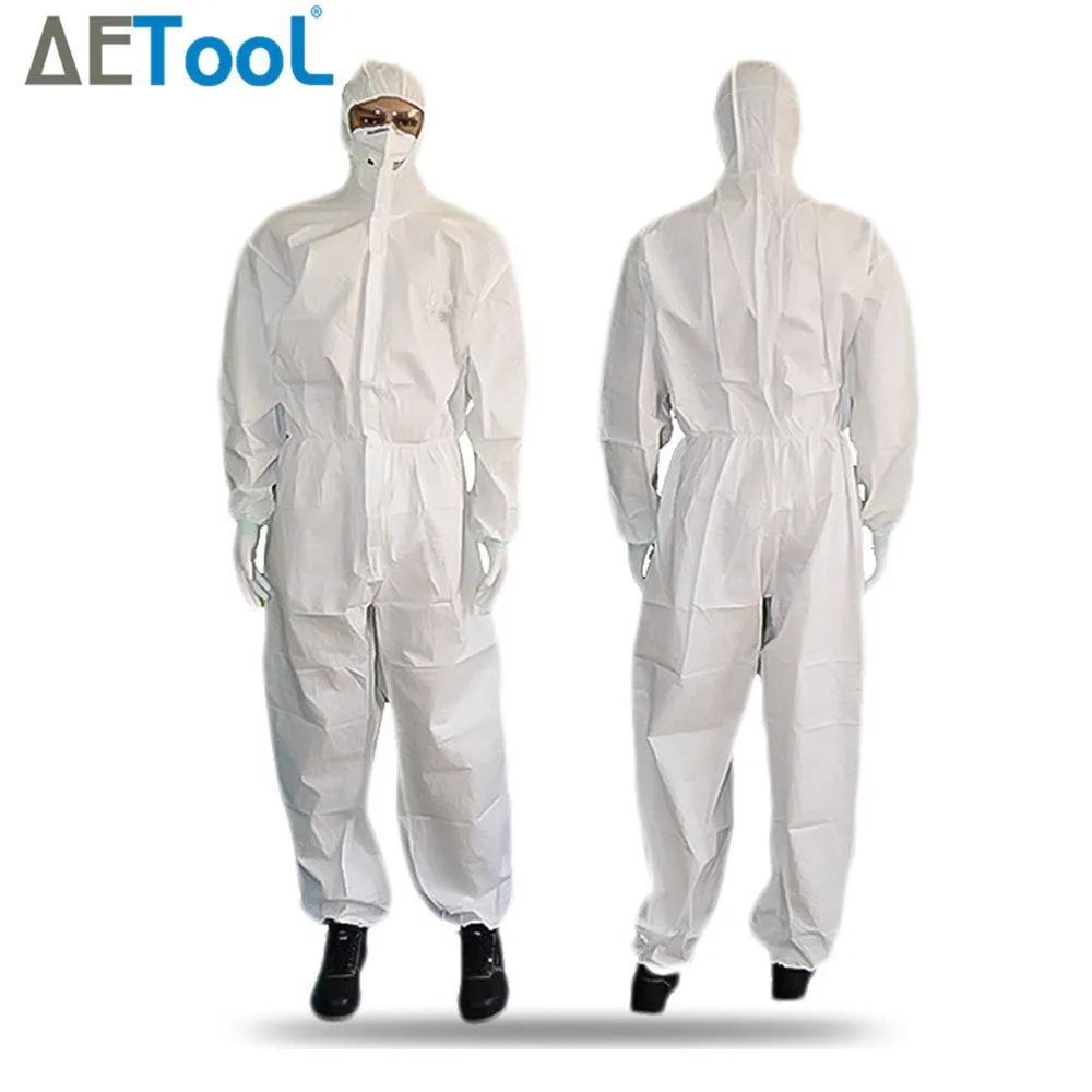 

AETool Protective Clothing Waterproof Suit for Car Repair Spray Paint Work Industrial Popular Pesticide Chemical Protection