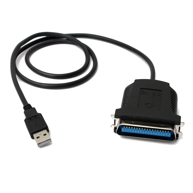 

Hot Sale 80cm USB To Parallel IEEE 1284 36 Pin 12Mbps Scanner Printer Cable Adapter Converter Black For Computer Connect Printer