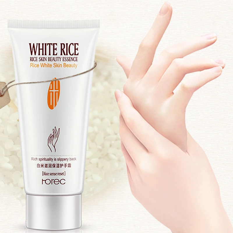 

Hand Cream Rice Extract Hand Care Cream Nourishing Anti Chapping Anti Aging Moisturizing Whitening 60g/ 1PCS