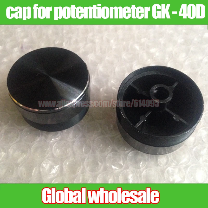 

5pcs Aluminum Alloy Knob Cap for Half - axis potentiometer GK - 40D Width 40MM * Height 27.5MM / Hole 6MM Volume Amplifier Knob