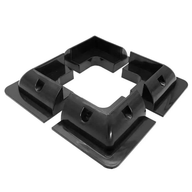 

New 4Pcs ABS Edges Solar Panel Mounting Brackets Black Corner Set Kit For Yacht/Solar Panel qyh