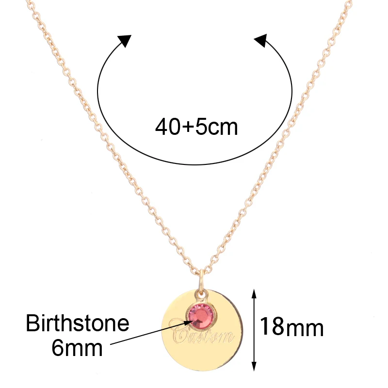 DUOYING диск Ожерелья Подвески с буквой заказное имя Камень Подвески Слой Цепи пользовательские ювелирные изделия Рождество День
