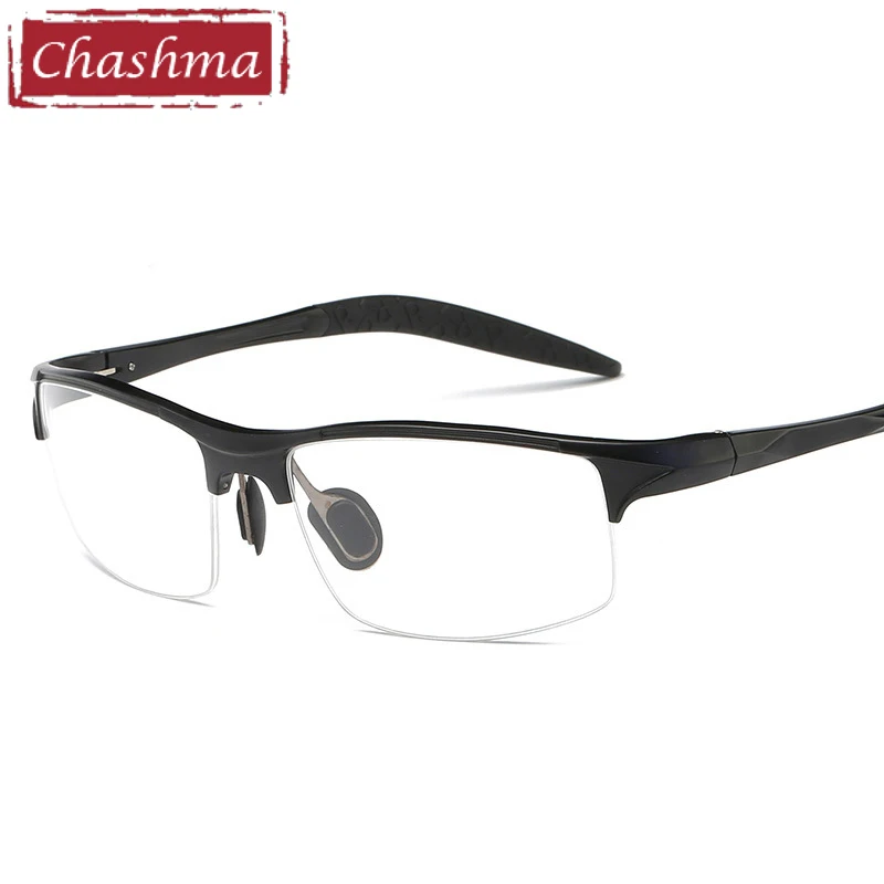 Бренд Chashma, спортивные стильные мужские очки, алюминиевая оправа из магния, классический дизайн, модные полуоправы, очки для мужчин, s ширина 145