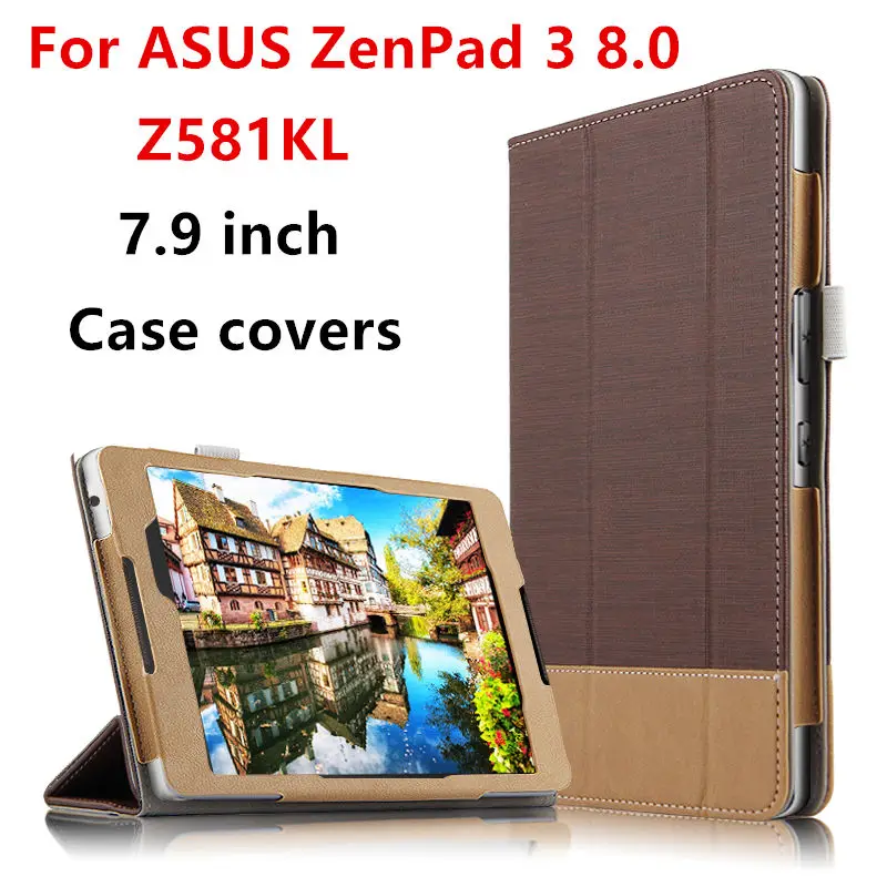 

Case Cover For ASUS ZenPad 3 8.0 Z581KL P008 Protective Smart covers PU Protector Leather Tablet Zenpad Z8 ZT581KL 8"Cases 7.9"