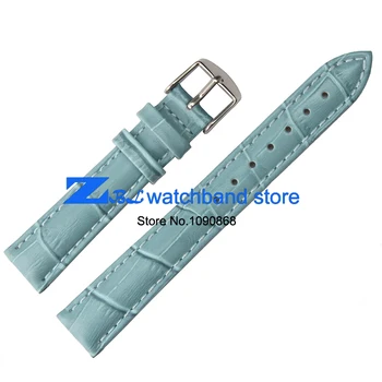 

Blue Genuine leather watchband 12mm 14mm 16mm 18mm 20mm female watch belt strap wristwatches band