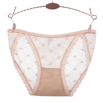 

Women Lace Seamless Panties Embroidery Cotton Crotch Hollow Low Waist Briefs Breathable Lace Sexy Female Underwear