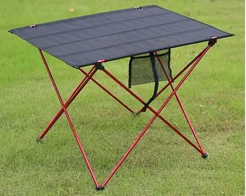 

Aluminum alloy Portable Outdoor dining table Garden Folding desk With Waterproof Oxford cloth