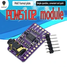 Интерфейс I2S PCM5102A декодер DAC GY-PCM5102 I2S плеер модуль для Raspberry Pi pHAT формат плата цифровой PCM5102 звуковая плата