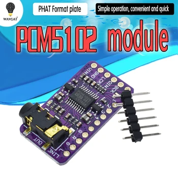 

Interface I2S PCM5102A DAC Decoder GY-PCM5102 I2S Player Module For Raspberry Pi pHAT Format Board Digital PCM5102 Audio Board
