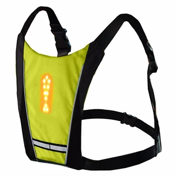 

Cycling Vest Coat Reflective Safety Vest Cycling Waterproof 48 LED Turn Signal Vest