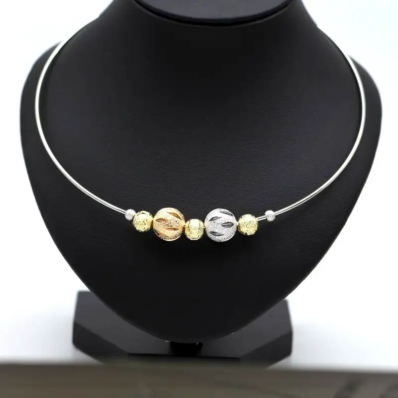 

Statement Metal Beads Torques Women 2019 Fashion Jewelry Simple Necklace Maxi Collares Temperament Party Accessories Gift