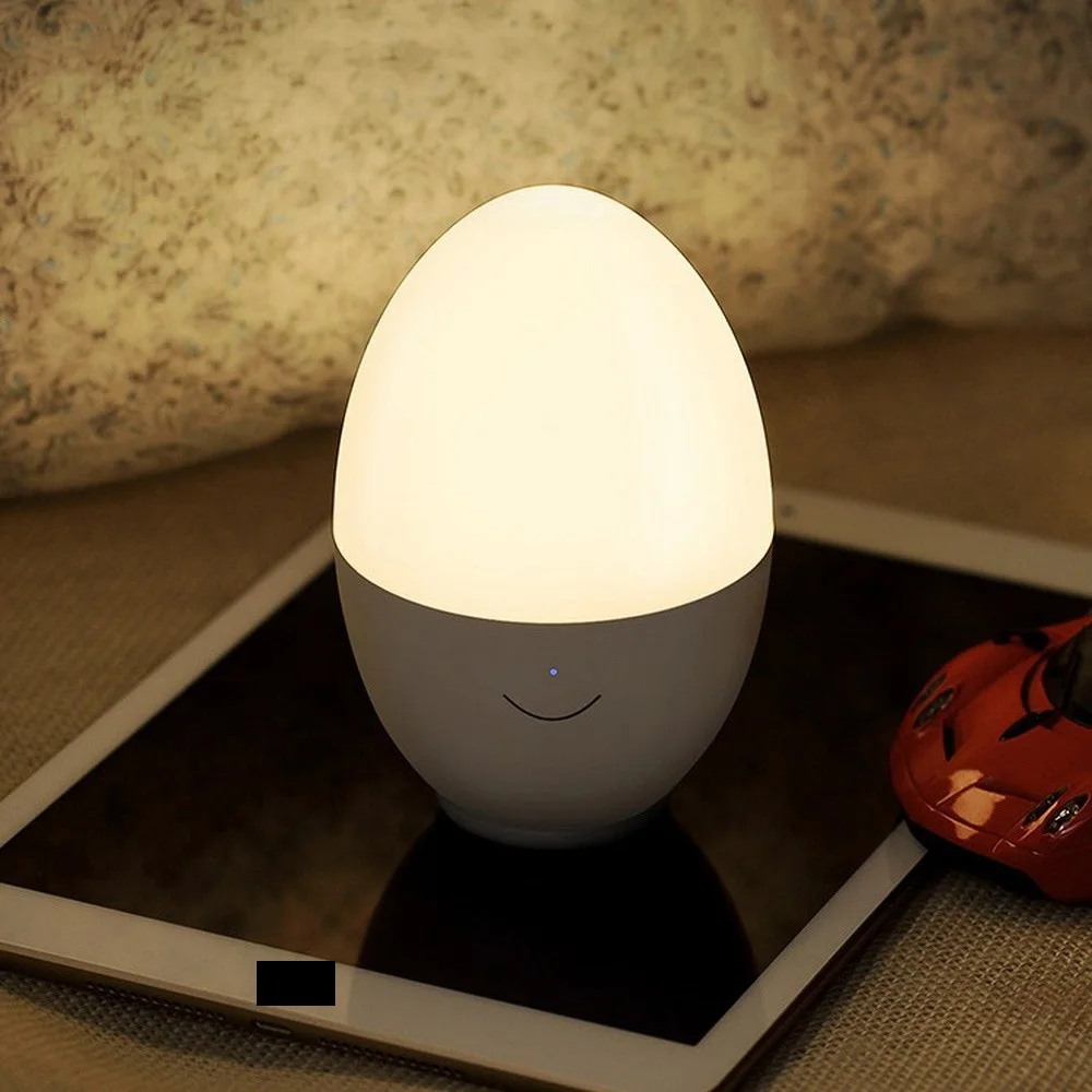 Quarto com Plug-poupança de Energia do Diodo Emissor de Luz Lâmpada do Sono do Bebê Ovo de Luz da Noite do Sensor de Toque Luz da Noite Interruptor Suave Crianças Criativo 4 Cheap Luzes noturnas