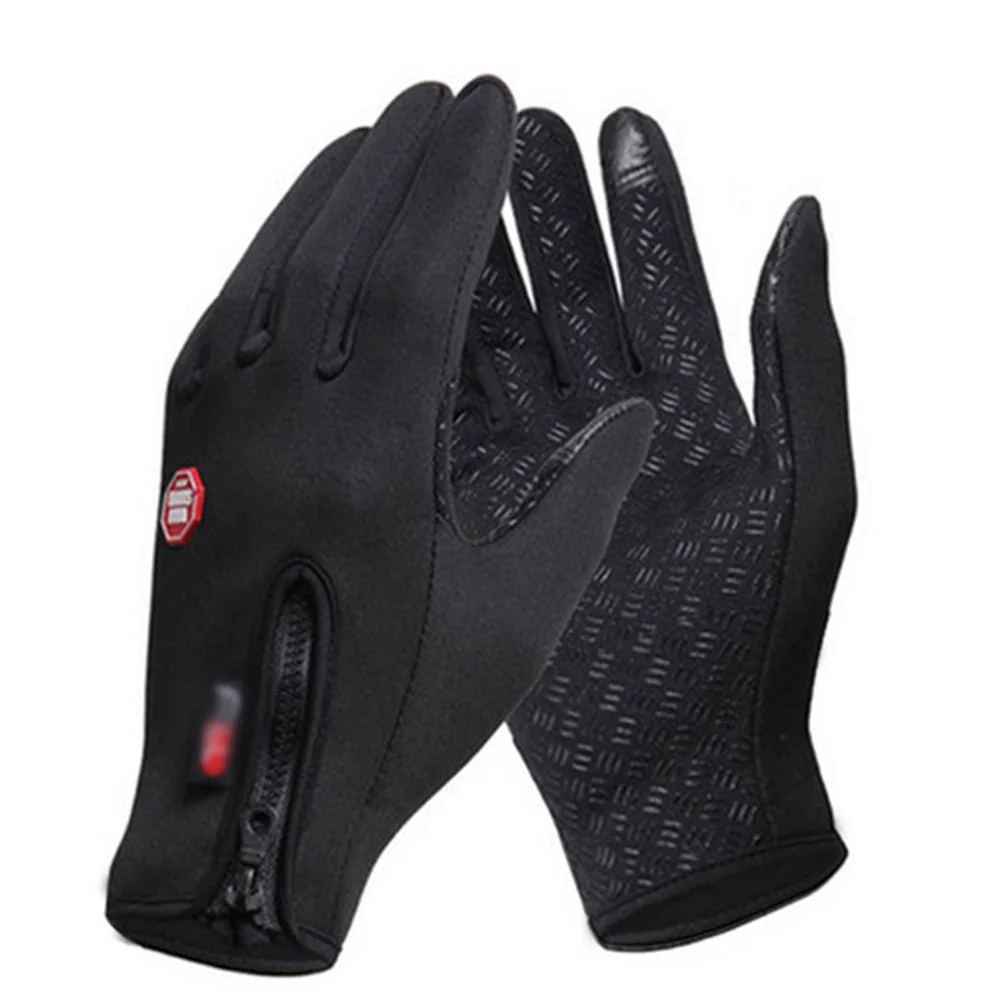 1 пара удобных перчаток полный палец ветрозащитные перчатки варежки перчатки для сенсорного экрана перчатки для мужчин - Цвет: M