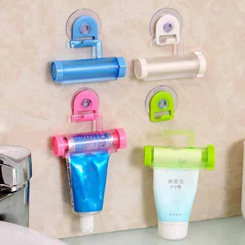 

Multi-function Hanging Plastic Rolling Tube Manual Squeezer Facial Cleanser Toothpaste Dispenser Syringe Gun Dispenser Gadgets